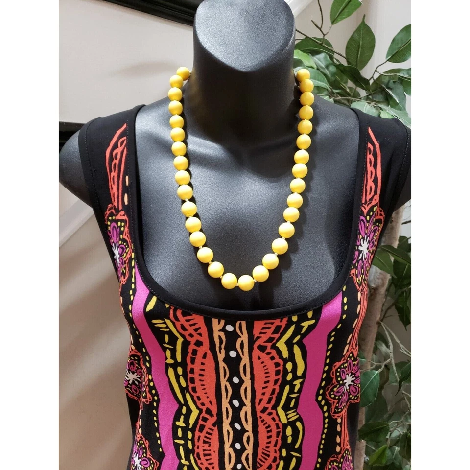 Maxi Vestido Para Mujer AB Studio Multicolor Poliéster Cuello Redondo Sin Mangas L Foto 2 de 4