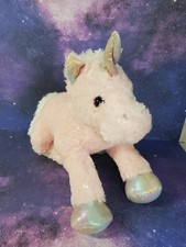 Unicorn Plush Pink Glittery Sparkle Stuffed Plush Animal Hearts