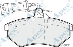 PAD1088 GENUINE APEC FRONT BRAKE PADS FOR AUDI A4--NEXT WORKING DAY--