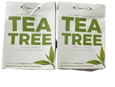The Eye Doctor Tea Tree Eyelid Wipes  40 Cleansing Biodegradable Wipes Open Box