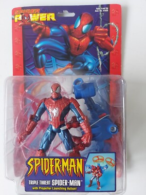 Spiderman Classics - Triple Threat Spiderman Actionfigur 2004 Toybiz Legends 