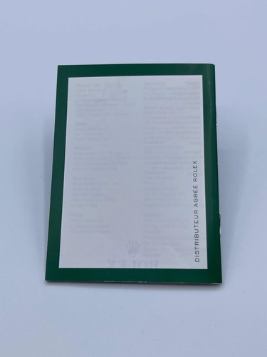 Rolex libretto COSC garanzia warranty booklet service 563.81 - Picture 7 of 7