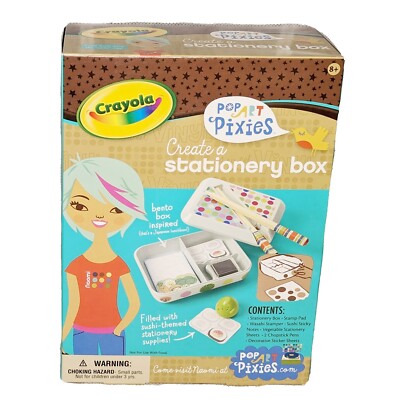 Crayola Pop Art Pixies Create a Stationery Box Sushi Bento Box