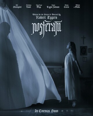 2024 Nosferatu Movie Poster 11X17 Lily Rose Depp Bill Skarsgard William Dafoe  