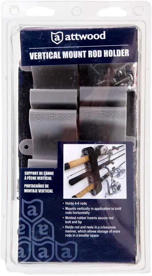 Vertical Fishing Rod Storage Rack Holds 5 To 6 Rods Crisscross Design - Image 4 of 4