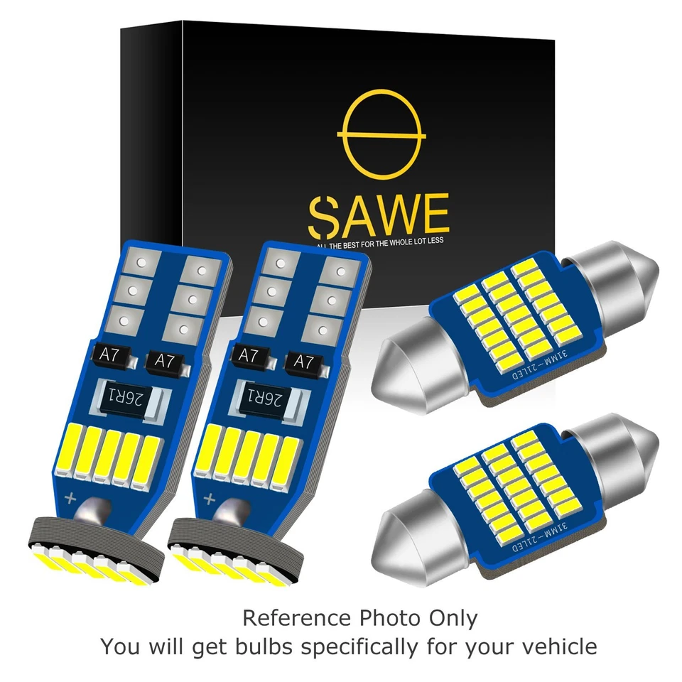 Paquete de 10 luces interiores LED ultra blancas para Toyota C-HR CHR TOOL 2018-2021 Foto 2 de 4