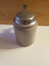 Steinkrug Brauerei Union Bräu München um 1890 Original Zinndeckel 1/2 L Top