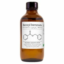 Benzyl benzoate - 4 fl oz - Amber Glass Bottle w/ Glass Dropper - GreenHealth