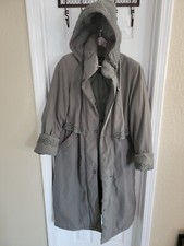 Olive Full Length Coat M Trench Hooded Womens Utex Design Petite Women's