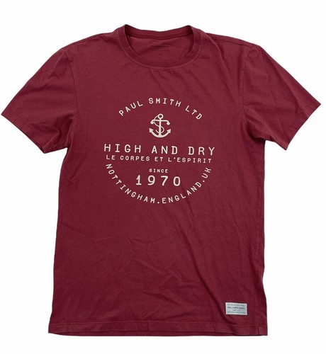 Paul Smith Jens Burgundy Red Mens Tee T 