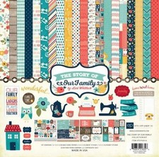 ECHO PARK "THE STORY OF OUR FAMILY"12X12 PAPER REUNIONS SCRAPJACK'S PLACE