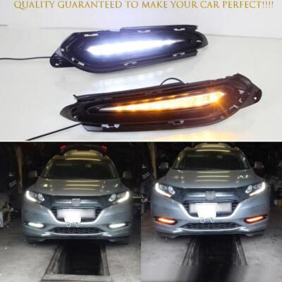 #ad LED DRL Daytime Running Lights Fog Turn For 2015 2026 2017 2018 Honda HRV Vezel $110.11
