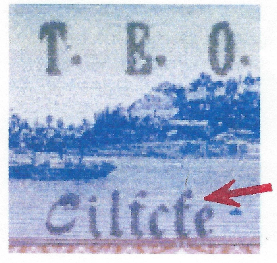 CILICIA TURKEY 1919 TWO PIASTERS & 5 PIASTERS BLOCK OF 10 SHOWING THE MODIFIED I - Image 2 of 2