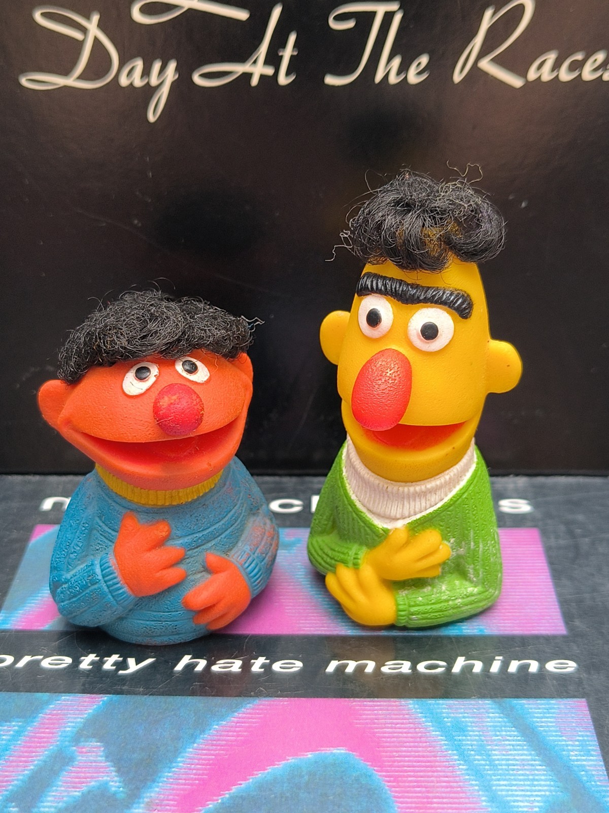 Vintage 1970’s Sesame Street Bert & Ernie Finger Puppet Muppets Figure Toy Lot