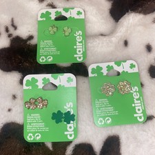 Claire's Earrings st. Patrick  s Day themed 4 pair lot New with tags