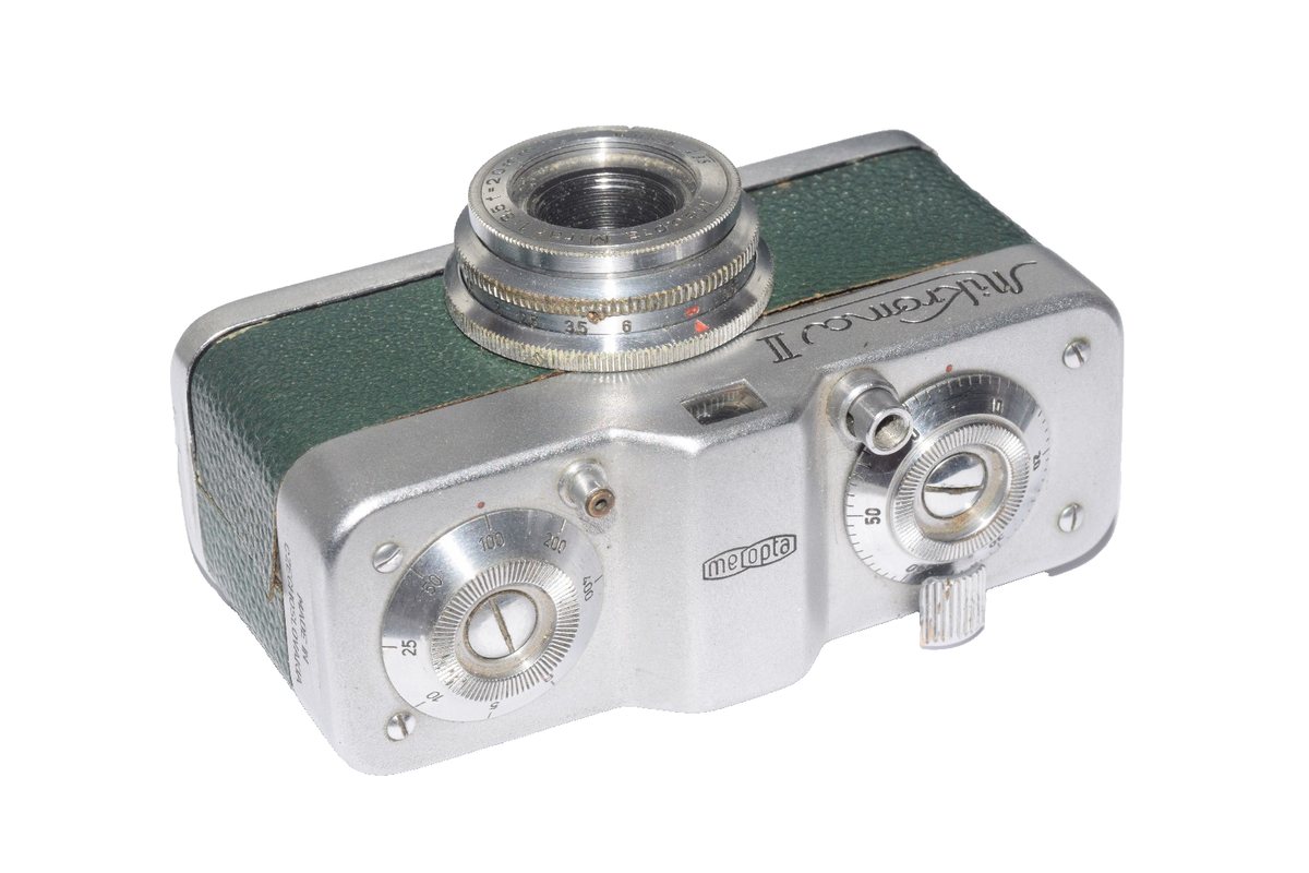 MEOPTA ステレオカメラ STEREO-MIKROMA ll アダプター付き MIKROMA II Camera,Meopta, 16MM Czechoslovakia Mirar 3,5/20mm.Lens