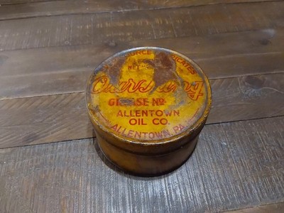 Allentown PA Oil Co Vintage Grease Can Advertising Automobile