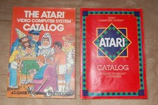 Vintage 1982 Atari Video Game Catalogs- 2 Versions Pre-Owned Excellent Condition