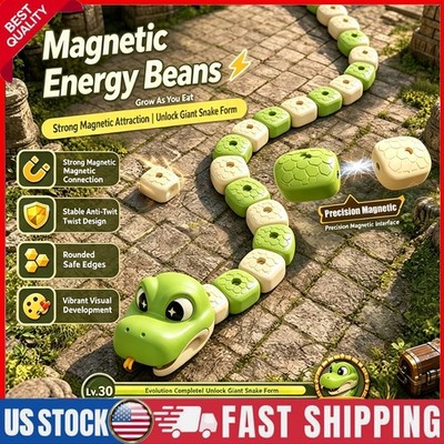 Magnetic Snake Game Toy Eating Itself, Remote Control Eating Snake Toys USA