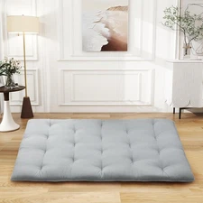 Twin Full Size Japanese Futon Floor Mattress Portable RollUp Tatami Sleeping Pad