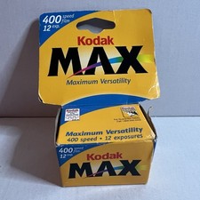 Kodak MAX 400 35mm Film Expired 09/2002 - 12 Exp - Process C-41 - Made in USA