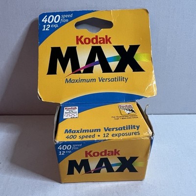 Kodak MAX 400 35mm Film Expired 09/2002 - 12 Exp - Process C-41 - Made in USA