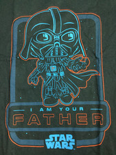 Star Wars Darth Vader Cartoon Graphic Tee NWT...