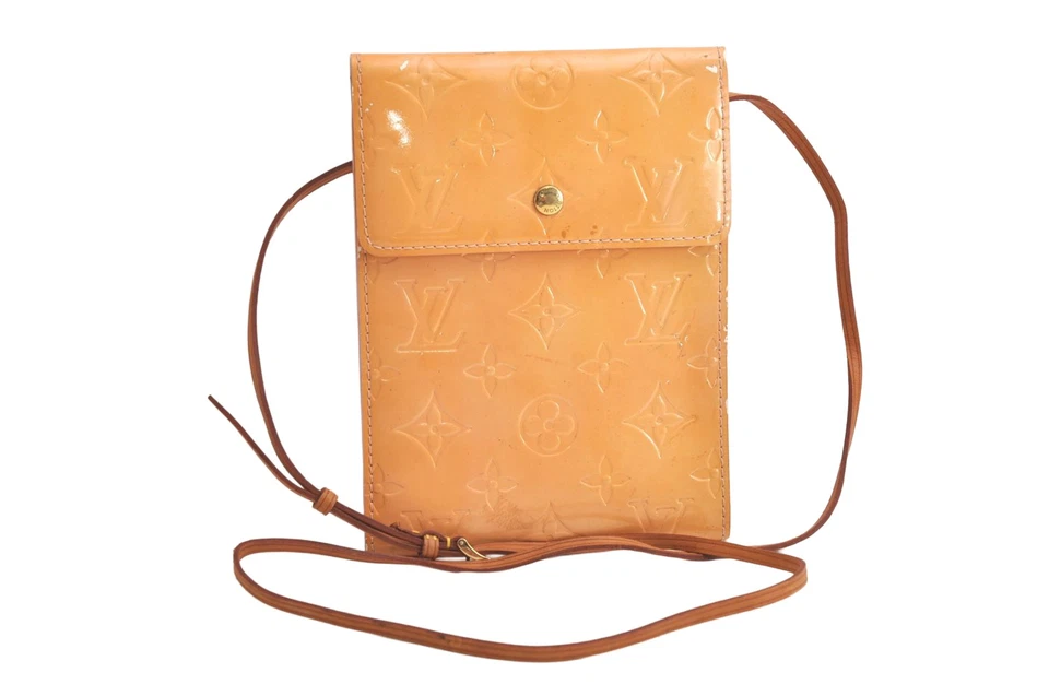 echt Louis Vuitton Vernis Kenmare Schultertasche Umhängetasche Tasche gelb LV 4094N