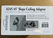 minkaaire 45deg slope ceiling adapter mount a245 gun metal Minka a245-gm