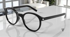 SAINT LAURENT SL 521 OPT 001 Round Oval Panthos Black 50 mm Unisex Eyeglasses
