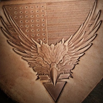 3D Adler Leder Prägestempel Handarbeit Metalldruck Werkzeug für Lederhandwerk