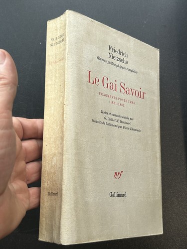 Ainsi parlait Zarathoustra, Friedrich Nietzsche, NRF Collection Blanche - Foto 2 di 2