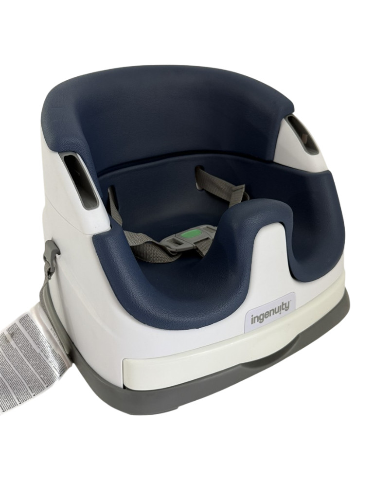 Ingenuity NEW Baby Base 2-in-1 Booster Feeding & Floor Seat w/ Self-Storing Tray