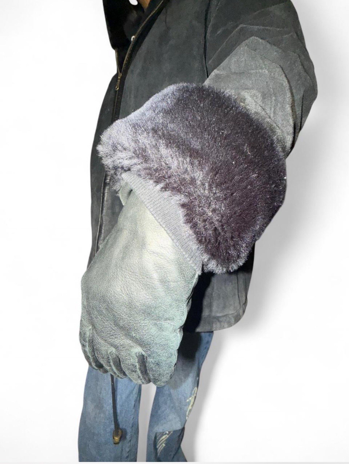 Basic Editions Genuine Leather Jacket with hoodie… - image 4