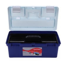 ?Craft Box Large Capacity Double Layers Ergonomic Handle Design Wide Application
