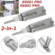 2-in-1 Edelstahl Schl&uuml;ssel Decoder Pr&auml;zision Haken und Pickup Handwerkzeug