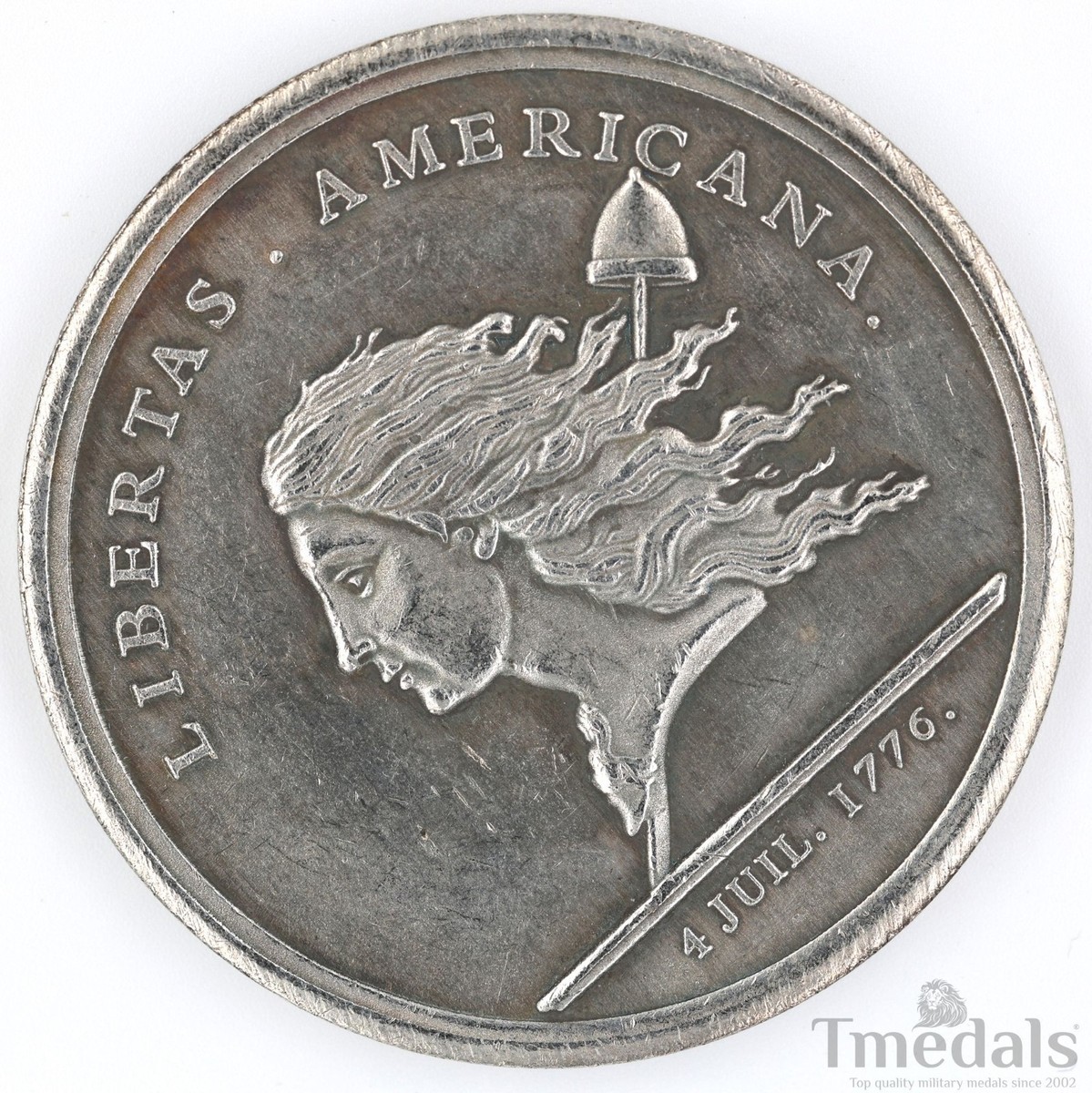 Libertas Americana Medal Replica 1776–1781 Nickel Silver