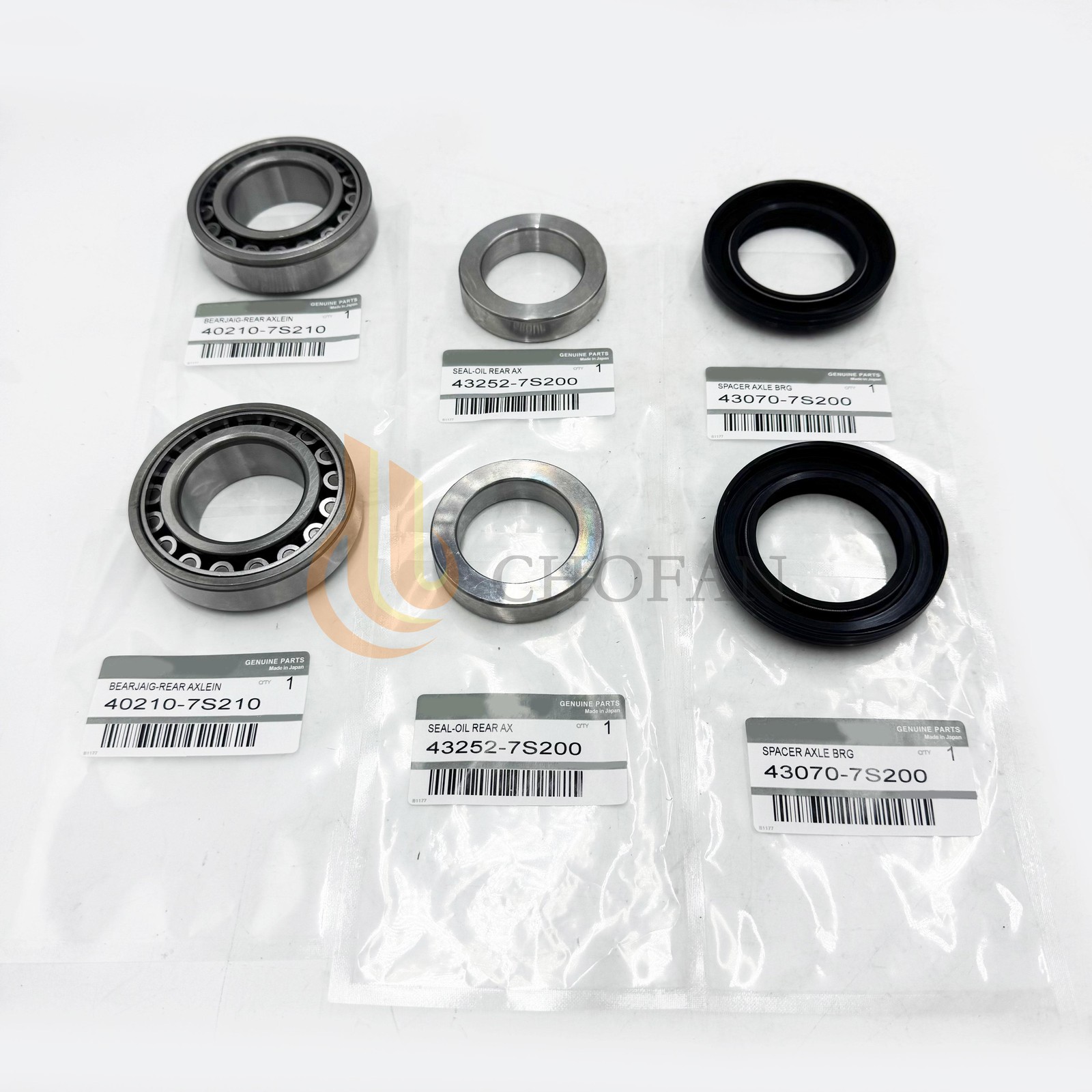2Sets Rear Axle Bearing Inner Spacer Oil Seal for Nissan Frontier Titan Xterra