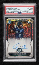 2023 Bowman Chrome Prospect Speckle Refractor Gabriel Gonzalez PSA 9 Auto 0j5z