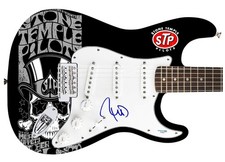Robert Deleo Signed Stone Temple Pilots Custom Graphics Guitar ACOA