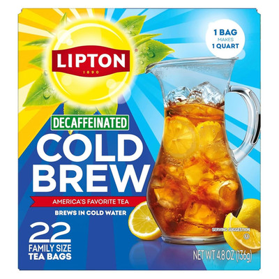 Cold Brew Decaffeinated Pitcher Size Tea Bags, 22Ct Tea Bags - 2 Boxes