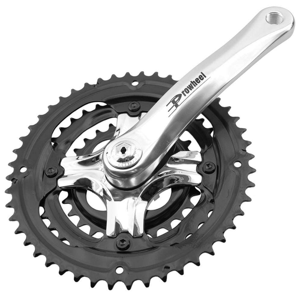 Free Shipping Prowheel Set Chainrings And Cranks Bicycle 3X7/3X8 Cranks 170Mm