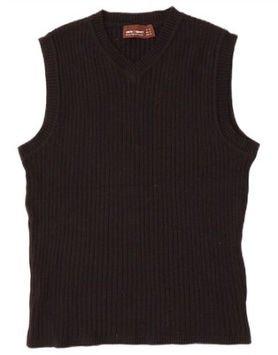 Zara Damen Trägertop Tanktop UK 18 XL Schwarz Wolle CR11