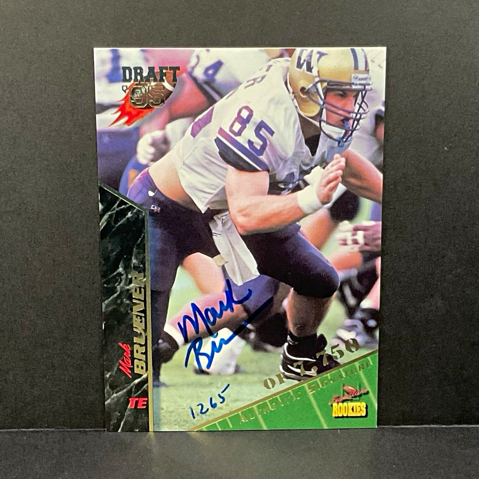 1995 Signature Rookies  #14  Mark Bruener  RC  Auto #1265 - 7,750  Wash. Huskies