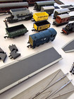 N Gauge Mixed Lot Locomotives Wagons Coaches Track Figures