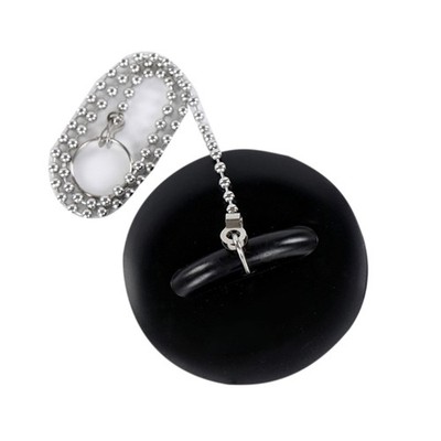 Tub Drain Stopper with Chain Rubber Bath Sink Plug for Home Hotel Bathroom