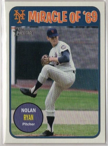 Nolan Ryan 2018 Topps Heritage Miracle Of 69 Insert Card #MO69-NR