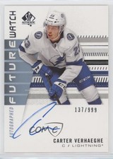 2019-20 SP Authentic Auto Future Watch Rookies 137/999 Carter Verhaeghe #204 lb9