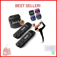 BAGAIL Ankle Wrist Weights for Women  Men, One Pair of 1/2/4/6/8/10 LBS Wearabl