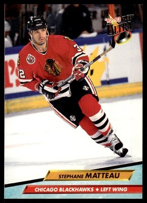 1992-93 Ultra !! Stephane Matteau Chicago Blackhawks #279